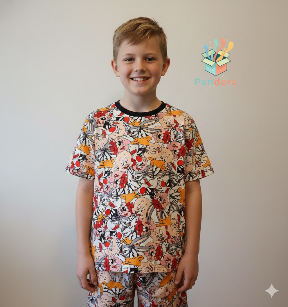 Pijama Short + Remera LooneyToons